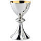 Chiselled calice ciborium and bowl paten by Molina, artistic silver collection s1