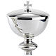 Chiselled calice ciborium and bowl paten by Molina, artistic silver collection s4