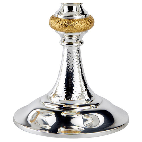 Calice pisside patena offertoriale Molina collezione argento artistico nodo bicolore 6
