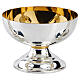 Cálice píxide patena ofertório Molina coleção Prata artística nó bicolor s5