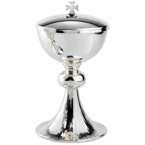 Molina chalice ciborium and bowl paten, slightly hammered, silver-plated 3