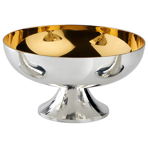 Molina chalice ciborium and bowl paten, slightly hammered, silver-plated 5