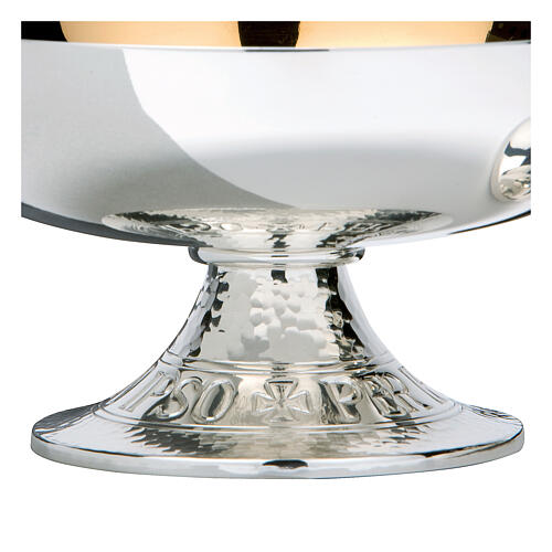 Molina bowl paten of hammered silver-plated brass 2