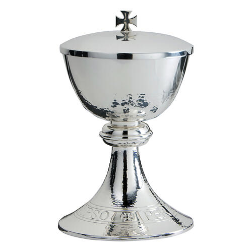 Molina ciborium of hammered silver-plated brass 1