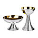 Set of Molina chalice and paten, chiselled base, modern design s1