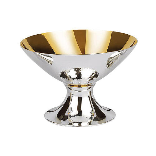 Chalice and paten set by Molina, hand-chiselled cup, smooth base 4