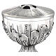 Silver-plated ciborium with embossed wheat pattern, Molina, 8 in s2