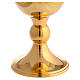 Travelling chalice, gold plated brass, Molina, spheric node s3