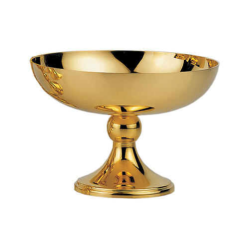 Molina bowl paten, gold plated, spheric node, 5 in 1