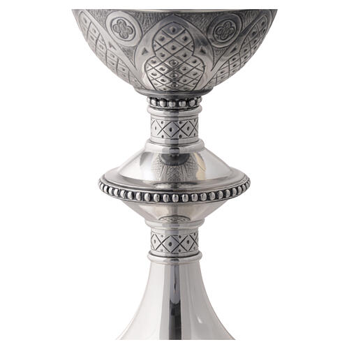 Set pour Eucharistie Molina en laiton doré avec design gothique 5