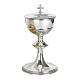 Molina Eucharist set in gilt brass with gothic design s4
