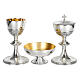 Molina Eucharist set in gilt brass with gothic design s1