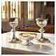 Molina Eucharist set in gilt brass with gothic design s2