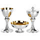 Molina Eucharistic set, brass, twisted stem s1