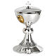 Molina Eucharistic set of gold plated brass with chiselled base s4