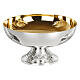 Molina Eucharistic set of gold plated brass with chiselled base s6