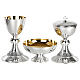 Molina Eucharist set in gilded brass with chiseled base s1