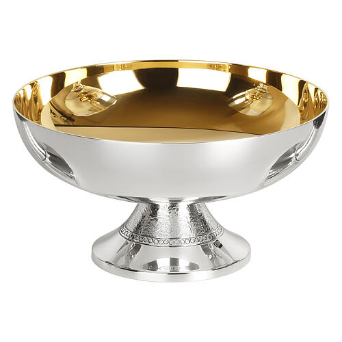 Set para eucaristía Molina de latón dorado con nudo negro 6