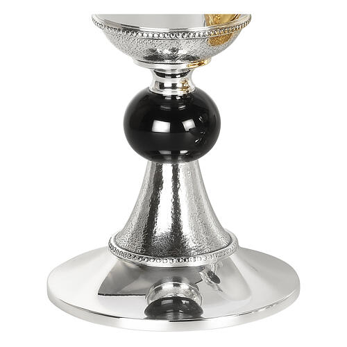 Set para eucaristía Molina de latón dorado con nudo negro 7