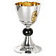 Set para eucaristía Molina de latón dorado con nudo negro s2
