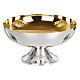 Set para eucaristía Molina de latón dorado con nudo negro s6