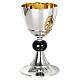 Molina Eucharist set in golden brass with black knot s2
