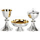 Eucharistic set of gold plated brass, net pattern, Molina s1