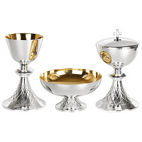 Set para eucaristía Molina de latón dorado motivo red