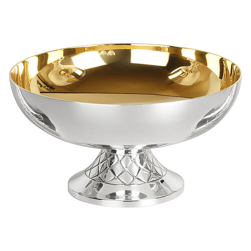 Molina Eucharist set in gilded brass with net motif 6