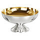 Molina Eucharist set in gilded brass with net motif s6
