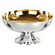 Molina Eucharistic set, gold plated brass, leaf pattern s6