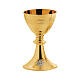 Set para eucaristía Molina de latón dorado corona de espinas s2