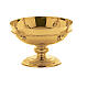 Eucharistic set chiselled by hand, gold plated brass, Molina s4