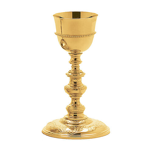 Molina Eucharist set in hand-chiseled gilded brass 2
