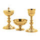 Molina Eucharist set in hand-chiseled gilded brass s1