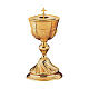 Molina ciborium of gold plated brass, twisted base, 9.5 in s1