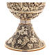 Chalice and pyx in 24K gilded brass Last Supper s4