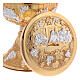 Set calice pisside vite grappoli uva ultima cena dorato s6