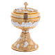 Set calice pisside vite grappoli uva ultima cena dorato s7
