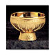 Set of chalice, ciborium and paten by Molina, gold plated brass s3