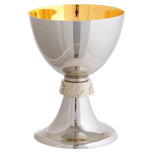 Set calice ciboire patène offertoire Molina acier 2