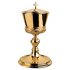 Set pisside calice pisside patena offertoriale Molina ottone 