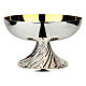 Set of chalice and paten bowl, Molina, silver-plated brass, twisted base s2