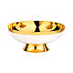Set of chalice ciborium and paten bowl, Molina, ivory-coloured enamelled brass s3