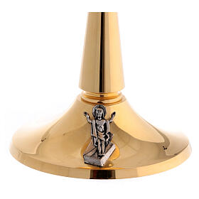 Molina chalice with Risen Jesus, gold plated brass