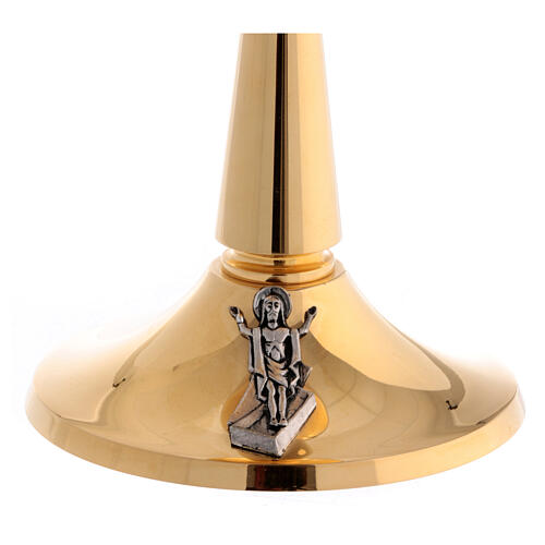 Molina chalice with Risen Jesus, gold plated brass 2