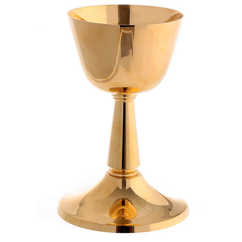 Molina chalice with Risen Jesus, gold plated brass 4