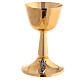Molina chalice with Risen Jesus, gold plated brass s1