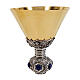 Gothic Holy Trinity chalice in silver with silver finish h 20 cm s2