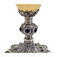 Gothic Holy Trinity chalice in silver with silver finish h 20 cm s3